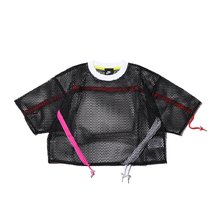 NIKE AS W NSW NSP TOP SS MESH BLACK/WHITE AR3034-010画像