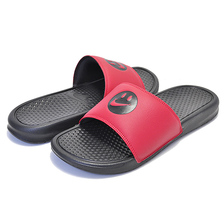NIKE BENASSI JDI PRINT HAVE A NIKE DAY black/black-gym red 631261-022画像