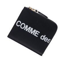 COMME des GARCONS Huge Logo Coin Case BLACK画像