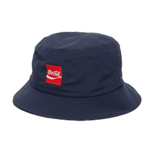 COCA COLA by ATMOS LAB NYLON BUCKET HAT NAVY AL19S-HG02-NVY画像
