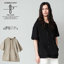 NO ID. C裏毛ピグメントBIGプルオーバーパーカ 844006-158T画像