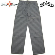 Two Moon One-washed Indigo Herringbone Fabric Painter Pants 545画像