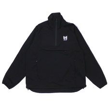 NEEDLES &times; AWGE Run-Up Pullover Jacket BLACK画像