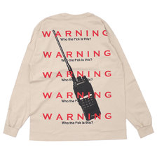 DREAM TEAM Warning Talkie L/S Tee SAND画像