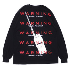 DREAM TEAM Warning Talkie L/S Tee BLACK画像