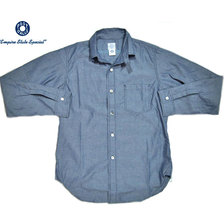POST OVERALLS #2212R THE POST3-R DOBBY CHAMBRAY SHIRTS indigo画像