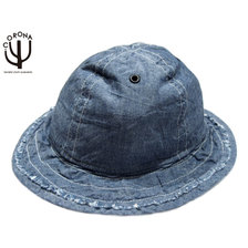CORONA #CA005-19-08 HAND MADE CHAMBRAY UTICA HAT blue画像