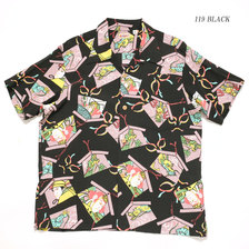 SUN SURF S/S RAYON HAWAIIAN SHIRT "KABUKI MAKE UP" SS38036画像