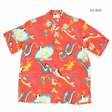 SUN SURF S/S RAYON HAWAIIAN SHIRT "MERMAIDS" SS38031画像
