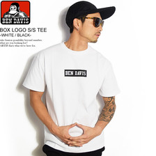 BEN DAVIS BOX LOGO S/S TEE -WHITE/BLACK- BDZ8-0011画像