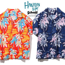 Schott HAWAIIAN SHIRT PALM TREE 3195024画像