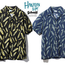 Schott HAWAIIAN SHIRT FEATHER 3195022画像