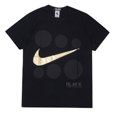 BLACK COMME des GARCONS &times; NIKE GOLD FOIL SIX DOT TEE BLACK画像