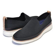 COLE HAAN 2 ZEROGRAND ST SLIPON black knit/ivory C29305画像