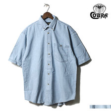 COBRA CAPS DENIM WASHEDSHIRT SHORT SLEEVE画像
