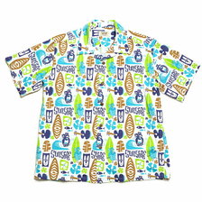 SUN SURF by MASKED MARVEL COTTON SHANTUNG OPEN SHIRT "PINEAPPLE BOY" SS38148画像