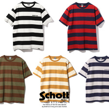Schott BORDER POCKET T-SHIRT 3193067画像
