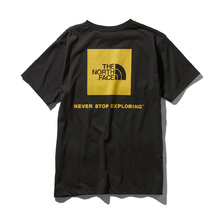 THE NORTH FACE S/S SQUARE LOGO TEE BLACK &times; TNF YELLOW NT31957-KY画像