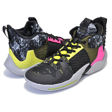 NIKE JORDAN WHY NOT ZERO.2 "I Don't Care" lt smoke grey/black-cyber AO6219-003画像