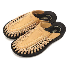KEEN WOMEN UNEEK SLIDE Lark/Black 1020826画像