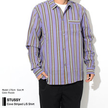 STUSSY Cove Striped L/S Shirt 1110020画像