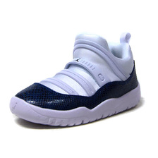 NIKE JORDAN 11 RETRO LITTLE FLEX PS WHT/NVY/BLK BQ7101-102画像