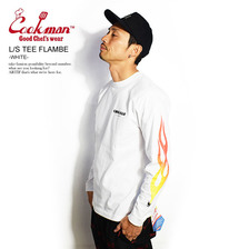 COOKMAN L/S TEE FLAMBE -WHITE- 231-83111画像