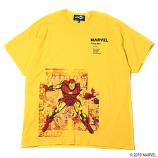 MARVEL x ATMOS LAB TEE IRON MAN YELLOW AL19S-PT04-YLW画像