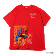 MARVEL x ATMOS LAB TEE SPIDER-MAN RED AL19S-PT02-RED画像