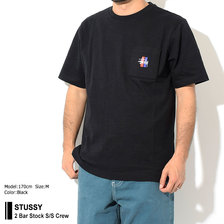 STUSSY 2 Bar Stock S/S Crew 1140126画像