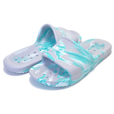 NIKE WMNS KAWA SHOWER MARBLE wolf grey/teal tint-hyper jade BQ9066-001画像