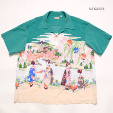 SUN SURF S/S RAYON HAWAIIAN SHIRT "OLD JAPANESE SCENERY" SS38030画像