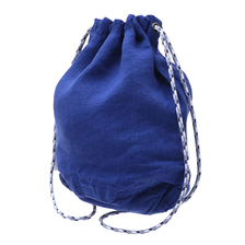 Ron Herman Linen Drawstring Pouch BLUE画像