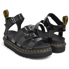 Dr.Martens BLAIRE GLADIATOR SANDAL BLACK PATENT LAMPER 24192001画像