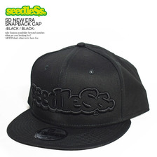 seedleSs. SD NEW ERA SNAPBACK CAP -BLACK/BLACK-画像