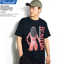 RADIALL SO HIGH CREW NECK T-SHIRT S/S -BLACK-画像