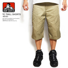 BEN DAVIS TC TWILL SHORTS -BEIGE- G-9580031画像