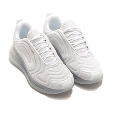 NIKE W AIR MAX 720 WHITE/WHT-MTLC PLTNM-PR PLTNM AR9293-101画像