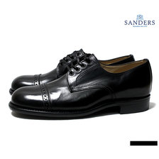 SANDERS B.G.S. COLLECTION 1944 PUNCHED CAP DERBY SHOES MADE IN ENGLAND画像