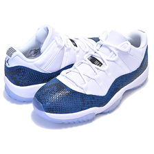 NIKE AIR JORDAN 11 RETRO LOW LE SNAKE white/black-navy CD6846-102画像