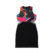 PUMA CLASH AOP DRESS COTTON BLACK- 579588-11画像