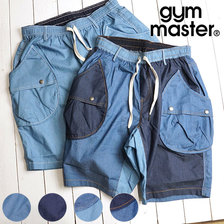 gym master ドロップポケットデニムショーツ G257653画像
