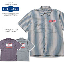 TOYPLANE S/S HOOD WATCH STRIPE SHIRT TP19-NSH03画像