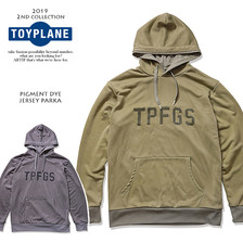 TOYPLANE PIGMENT DYE JERSEY PARKA TP19-NSW06画像