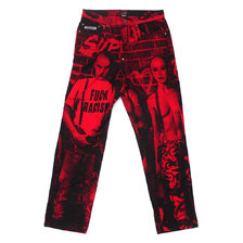 Supreme &times; Jean Paul Gaultier Fuck Racism Jean RED画像