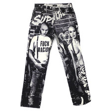 Supreme &times; Jean Paul Gaultier Fuck Racism Jean WHITE画像