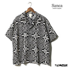 Sanca 2019SS RAYON PRINT OPEN COLLAR SHIRT MADE IN JAPAN S19SSH12画像