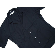 INDIVIDUALIZED SHIRTS SHORT SLEEVE ATHLETIC FIT 80's POPLIN CAMP COLLAR SHIRTS black画像