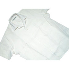 INDIVIDUALIZED SHIRTS SHORT SLEEVE ATHLETIC FIT 80's LINEN CAMP COLLAR SHIRTS white画像