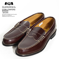 GLAD HAND &times; REGAL COIN LOAFERS SHOES BROWN画像